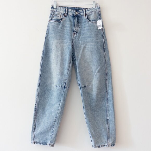 NEW Blank NYC Denim Barrel Jeans Light Wash Vintage Aesthetic, Size 26 - Picture 2 of 9